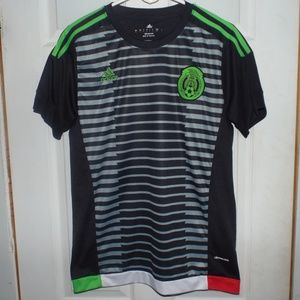 Adidas Mexico Soccer Jersey Climacool Mens Size Lg